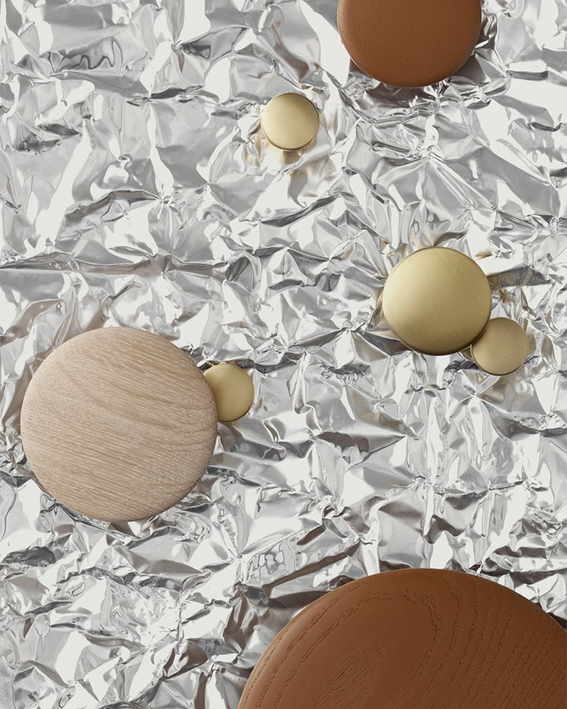 Dots - Appendiabiti in ottone - 5 pz.