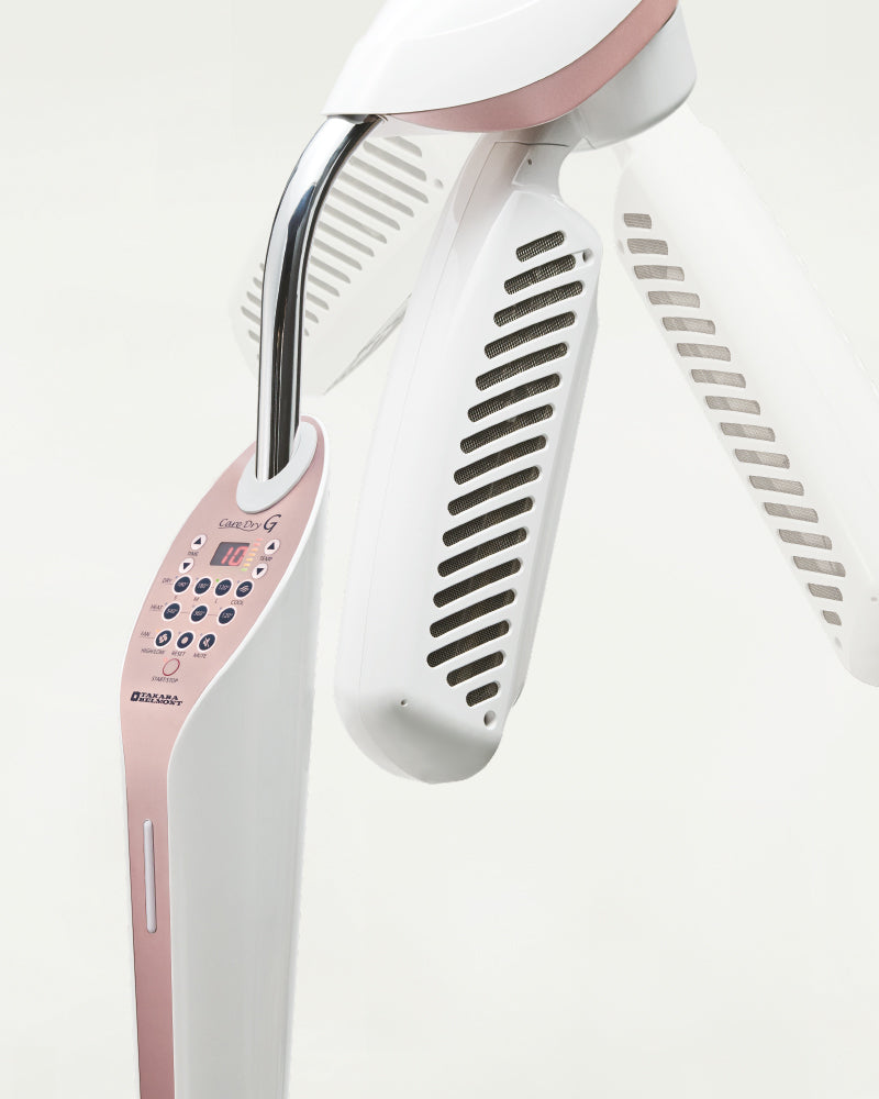 Care Dry G - Casco asciugacapelli nero - Base a stella cromata