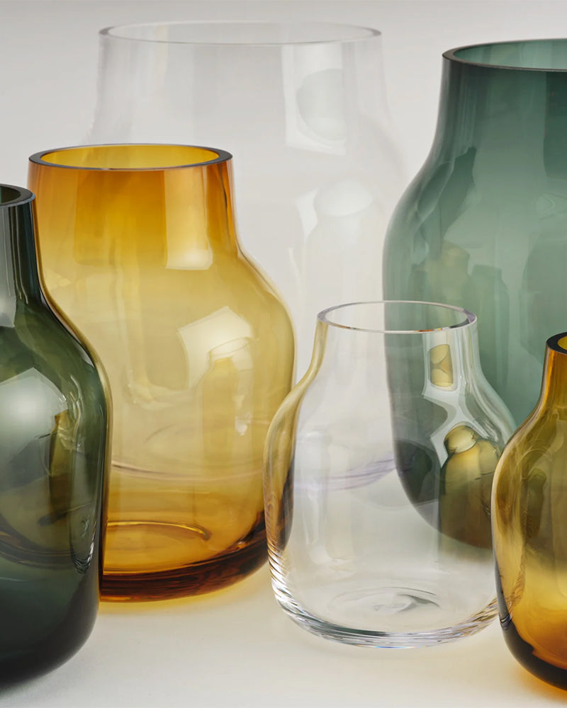 Silent - Vaso per fiori - Arancione - Piccolo