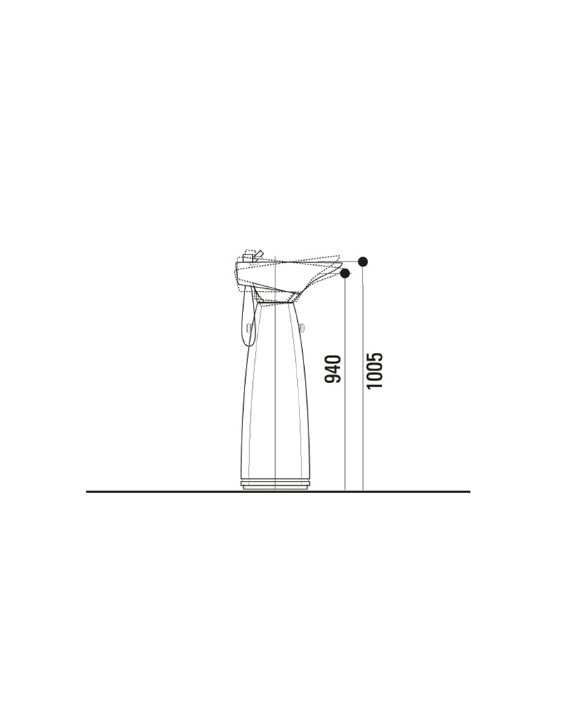 Contura Form PLUS - Lavatesta a colonna nero