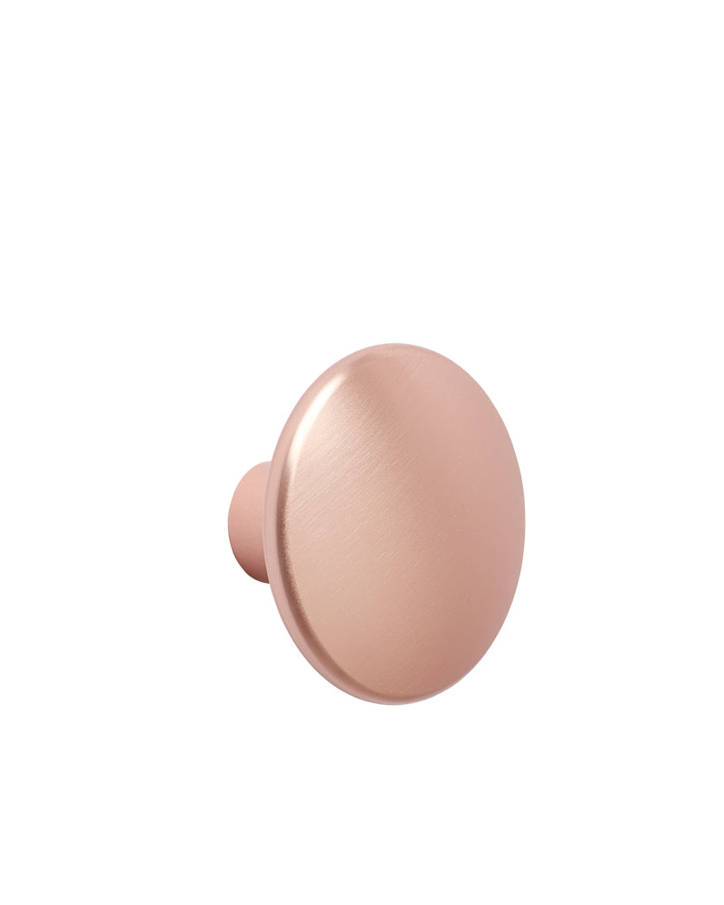 Dots - Gancio in metallo rosa chiaro - ø5