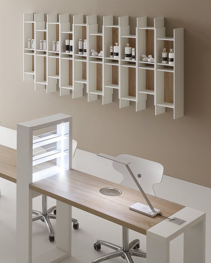 Living - Tavolo per manicure bianco - Con aspirazione