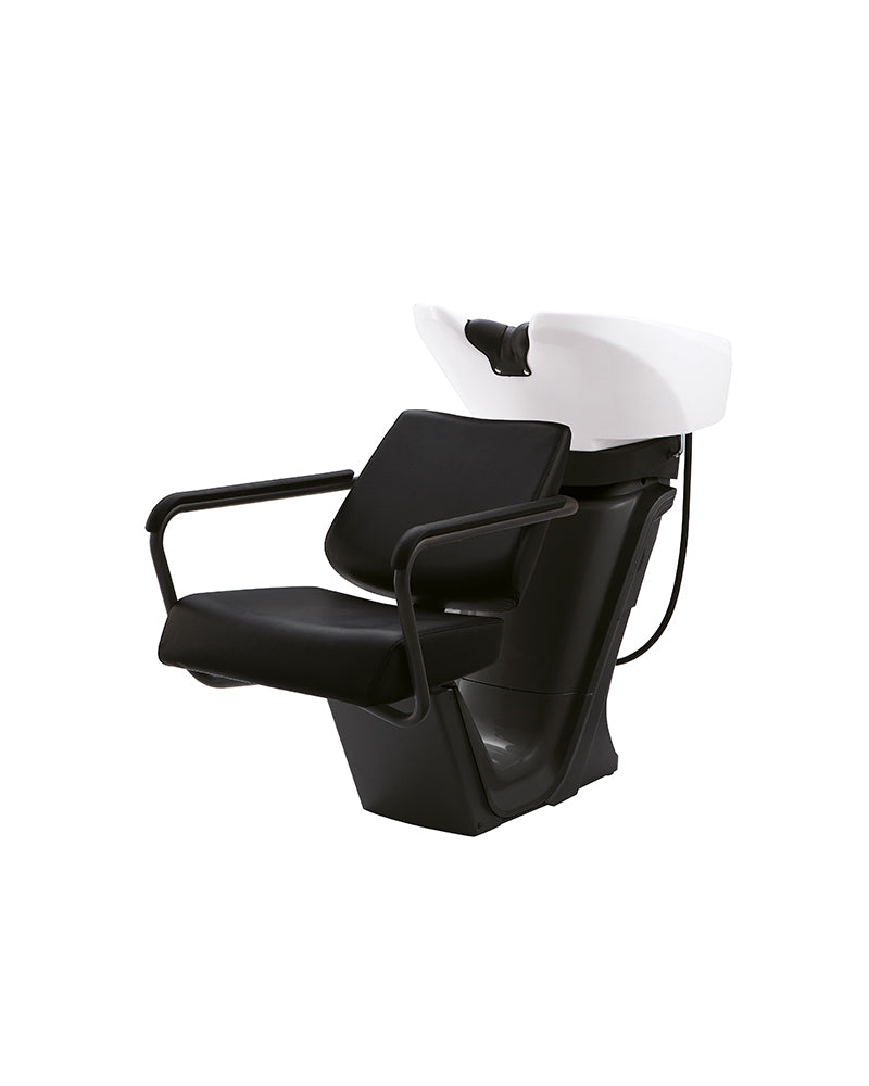 RS Prime - Poltrona lavatesta nera - Bacino bianco