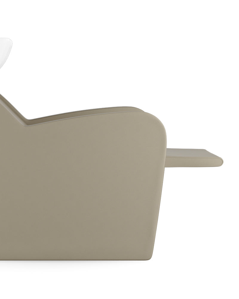 Fredda II - Lavatesta con massaggio beige con bacino nero