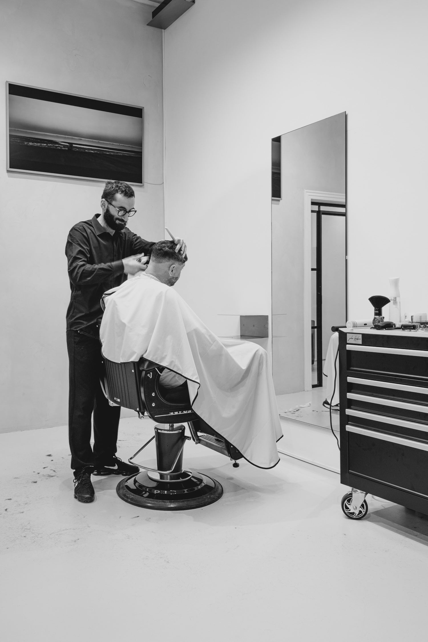 Frameless - Specchio da parrucchiere quadrato senza cornice - 65x195cm