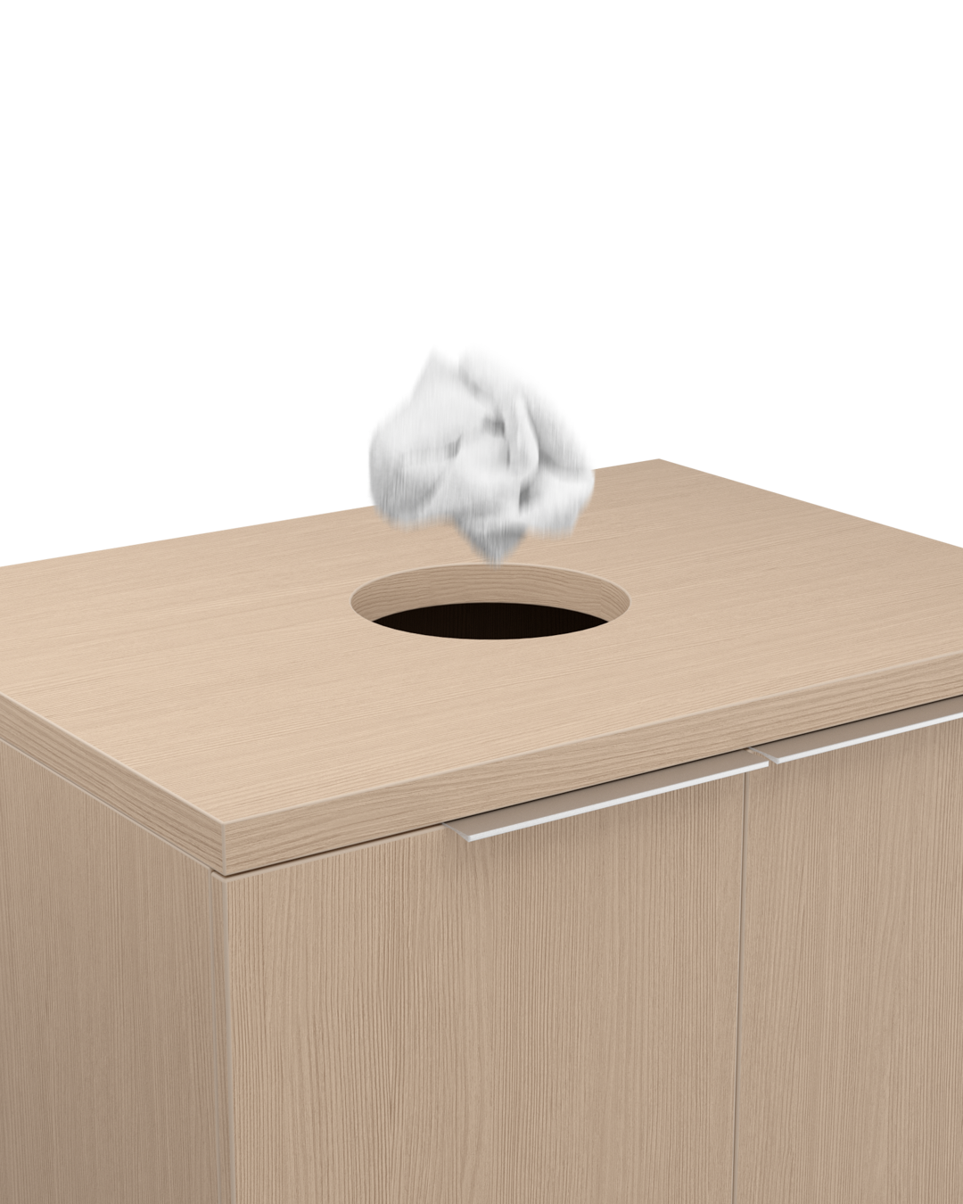 Colorbar cestino per asciugamani - Armadio lavabo effetto rovere - Cappuccino