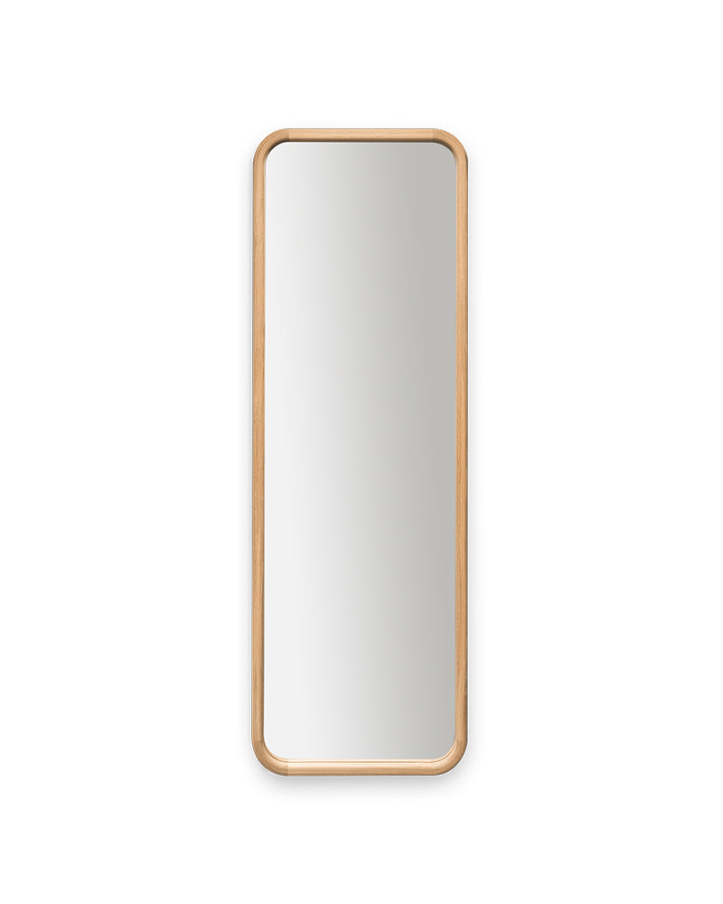 Linea Oak - Specchio da parrucchiere con cornice in rovere