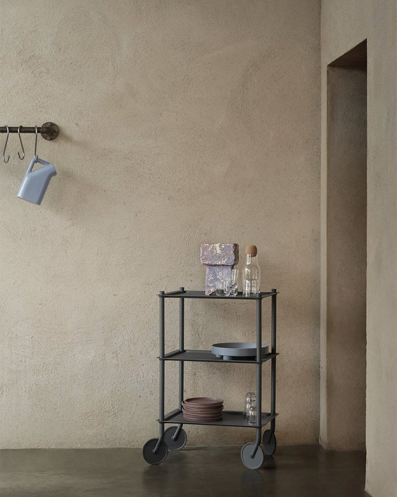 Flow grande - Carrello da parrucchiere grigio - Metallo perforato