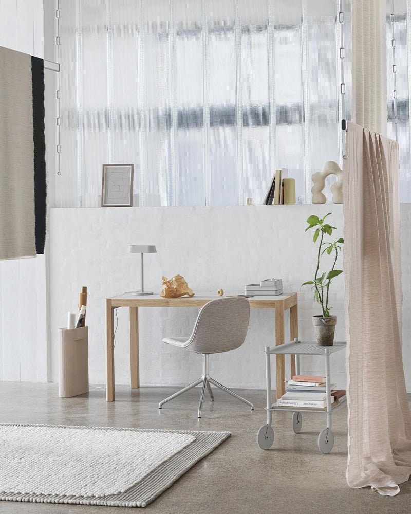 Flow piccolo - Carrello da parrucchiere grigio chiaro - Metallo perforato