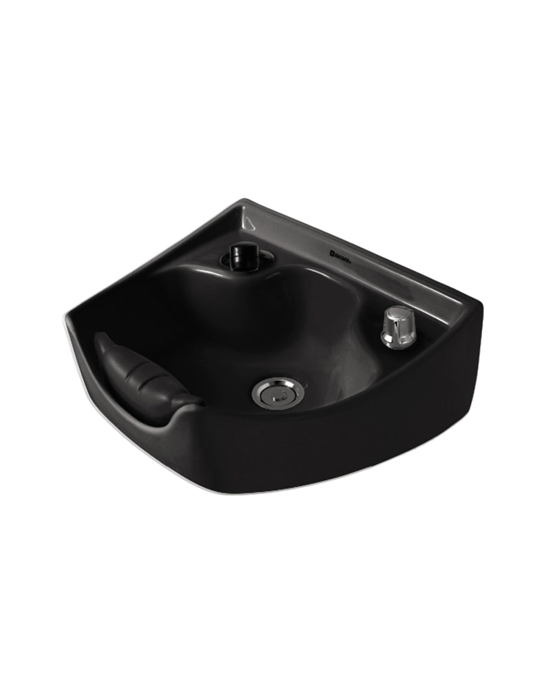 Majolica - Lavabo da barbiere nero