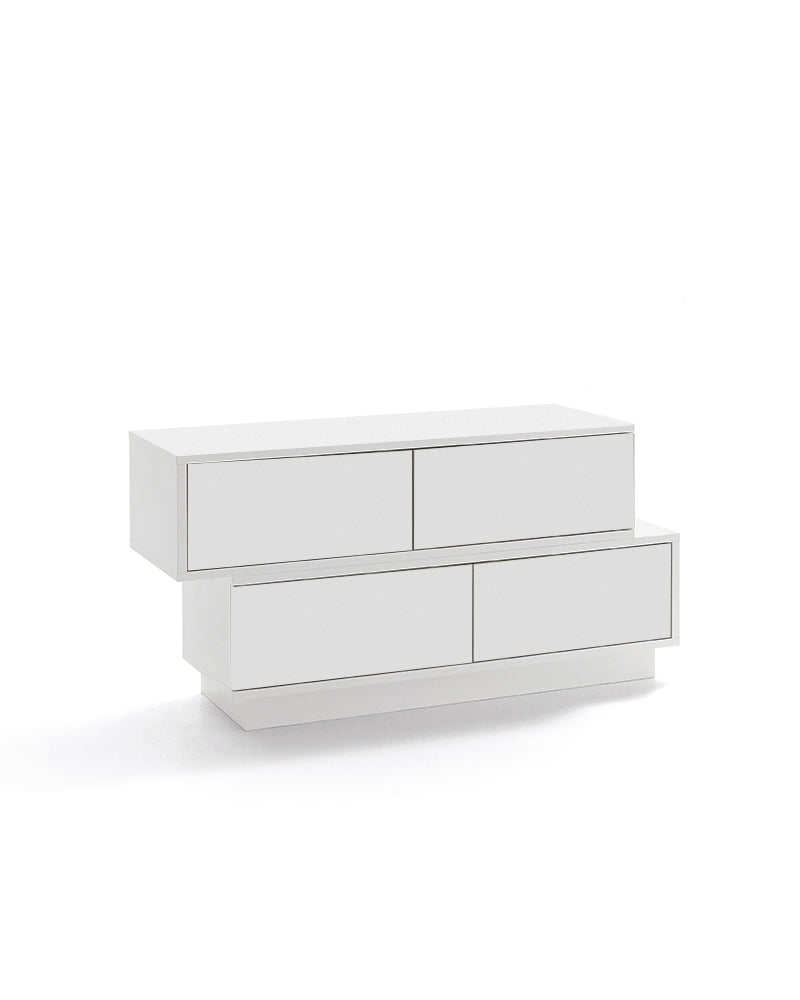 Swing - Bancone reception bianco con cassetti