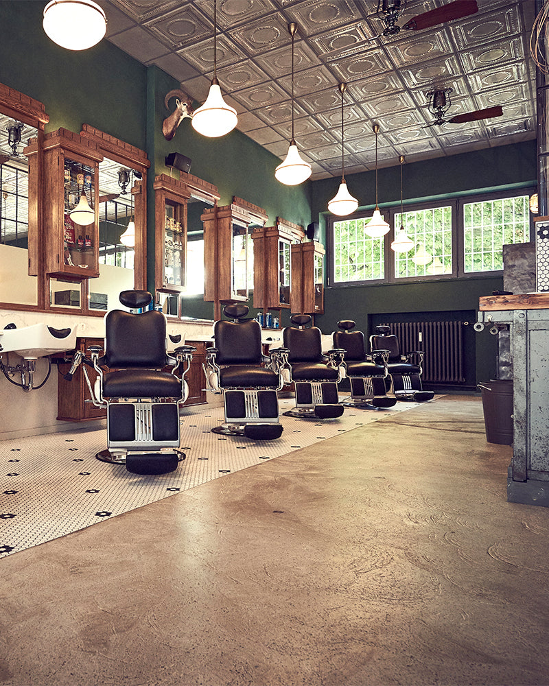 Legacy 95 - Poltrona da barbiere classica nera e bianca